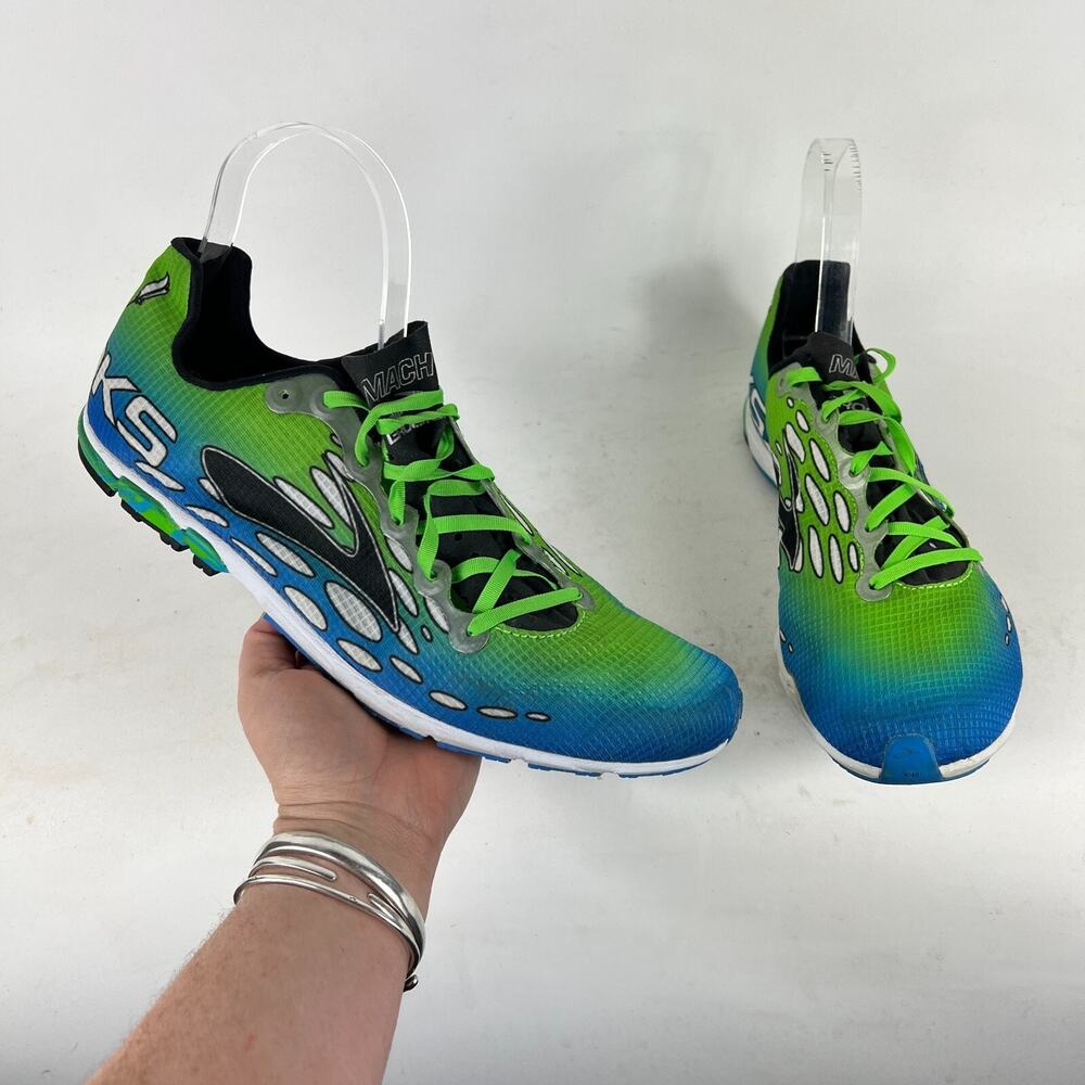 Brooks Mach 14 Sneakers Men's 11.5 Multicolor Lace Up athletic Running Shoes